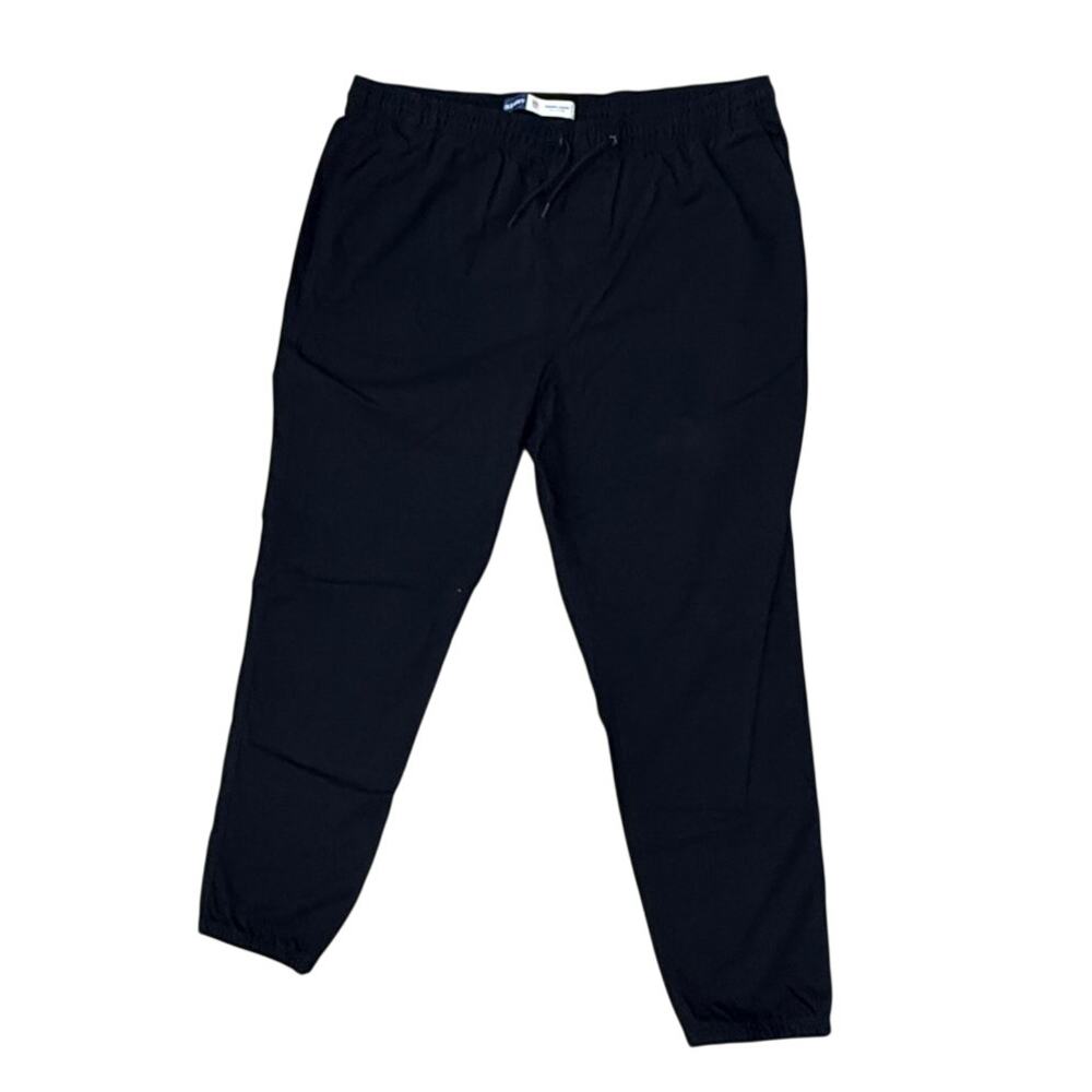 Old Navy Men XXL Tall Black Modern Jogger Pants Built-In Flex Athletic Casual